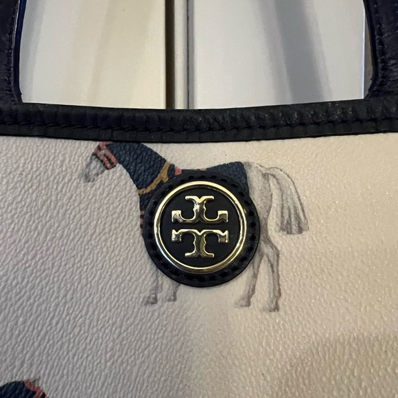 Tory Burch Rare Pony Tale Pattern Tote Bag - Picture 2 of 13